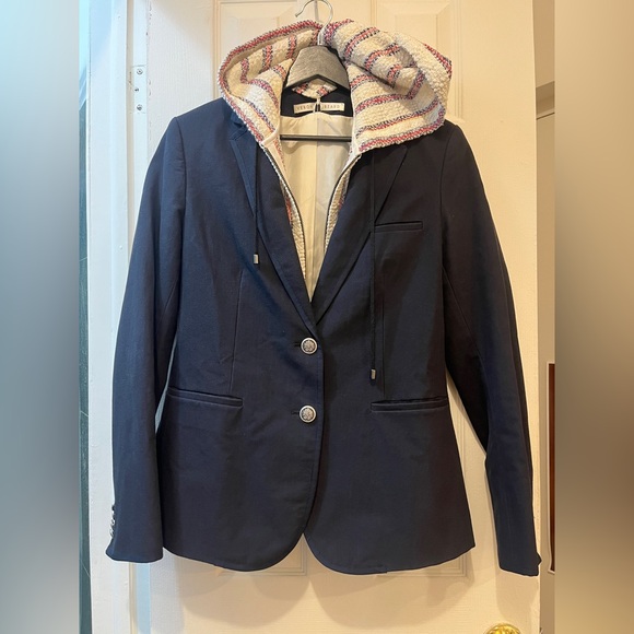 Veronica Beard Navy Dickey Blazer w/ Dickey - Picture 1 of 5